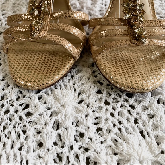 ANTONIO MELANI JEWELED RHINESTONES EMBELLISHED HIGH HEELS SHOES - Picture 7 of 14